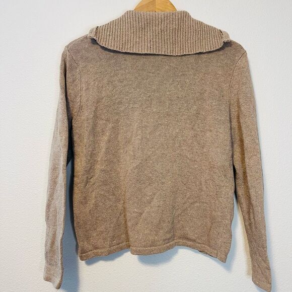 Vintage Tiara International Embroidered Floral Zip Up Cardigan Size Medium - Picture 6 of 7